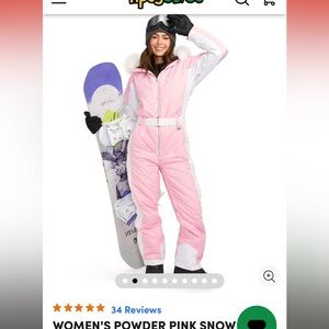 Tipsy Elves pink and white NWT snowsuit